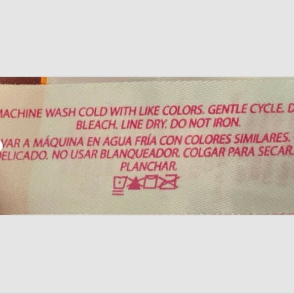 No Boundaries M Barbiecore Pink Palms & Chevrons Halter Lace-up Swimsuit 19417 - Picture 8 of 8